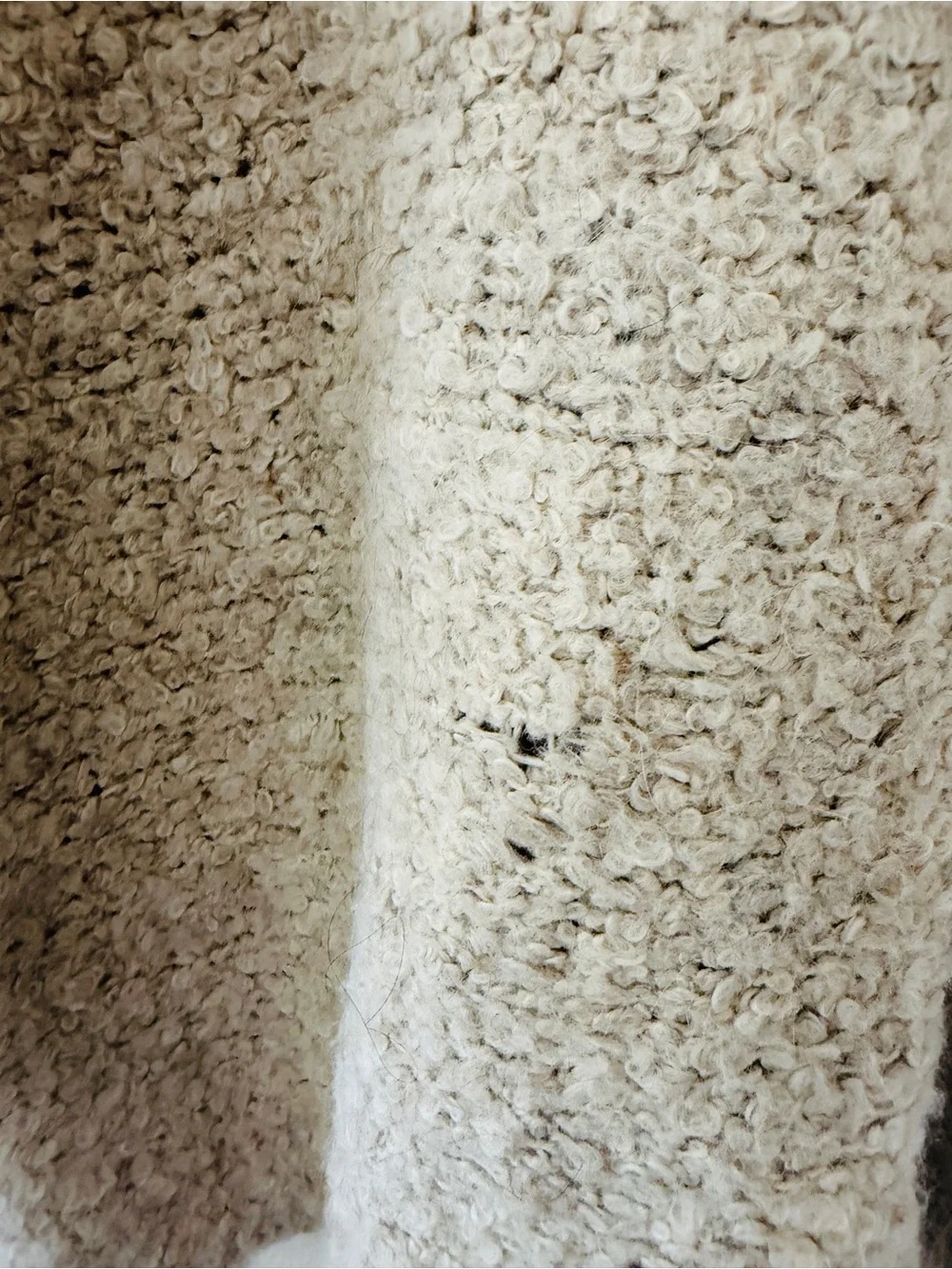 Free People Boucle Slouch Cardi in Oatmeal